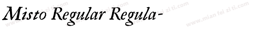 Misto Regular Regula字体转换